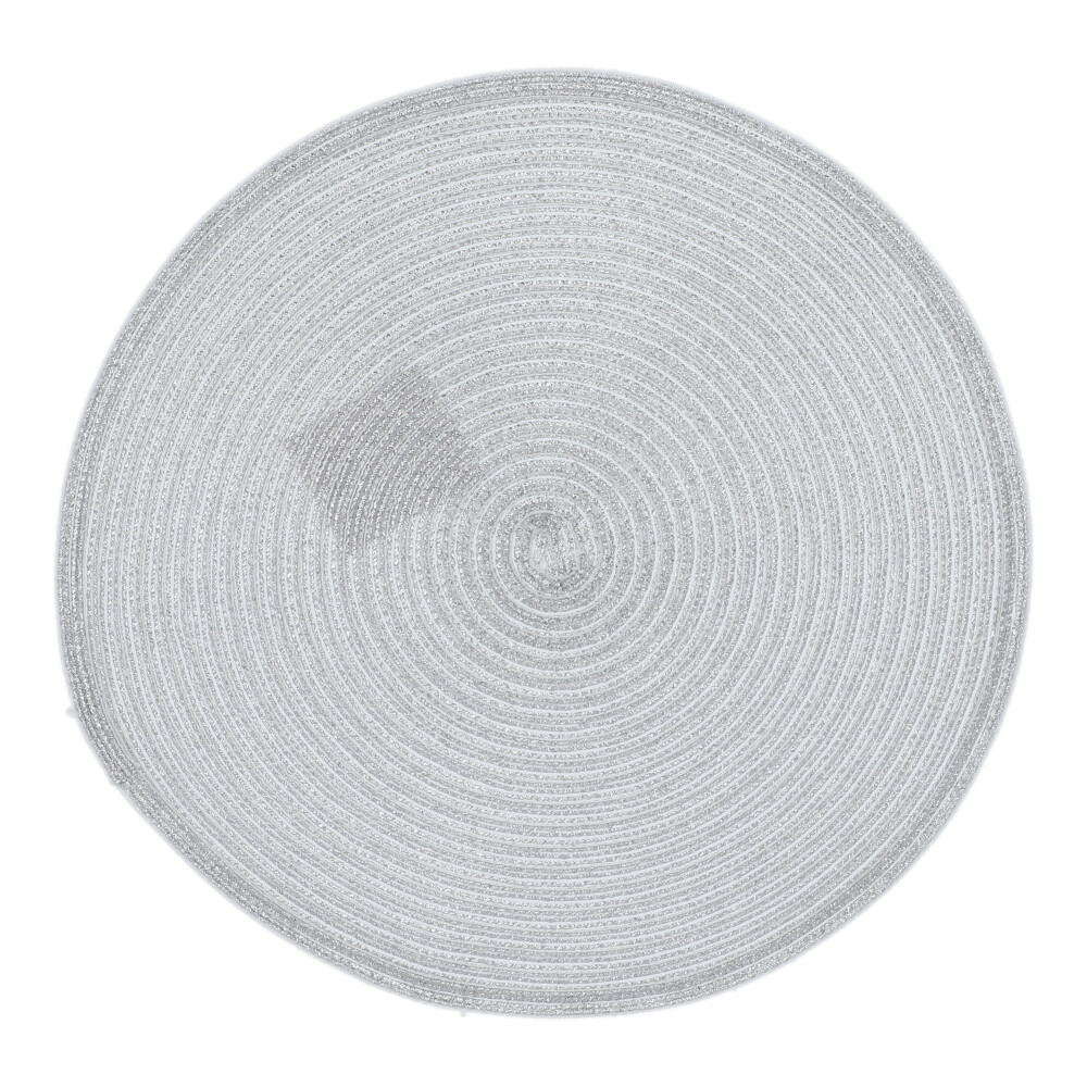 Tischset rund - Telegrau, Rund: 38 x 38 cm