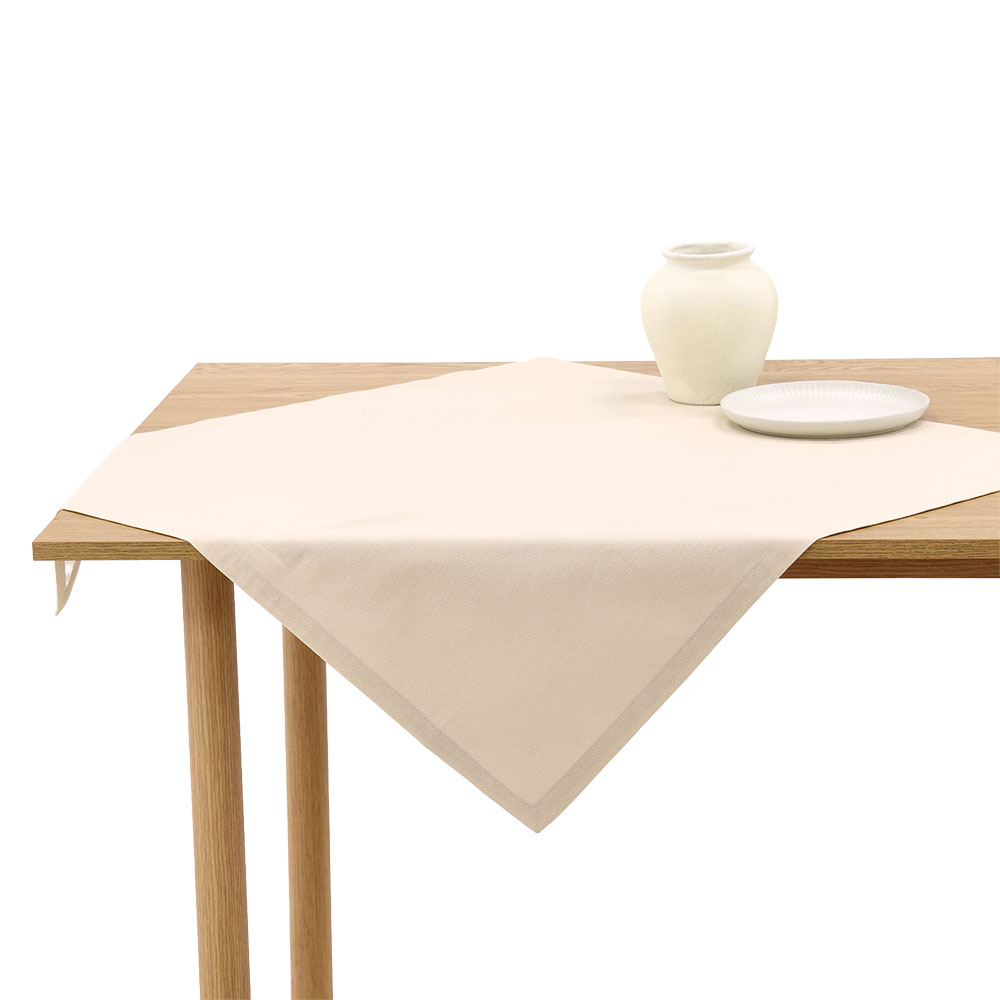 Mitteldecke "Twill" - Sand, Größe: 80 x 80 cm
