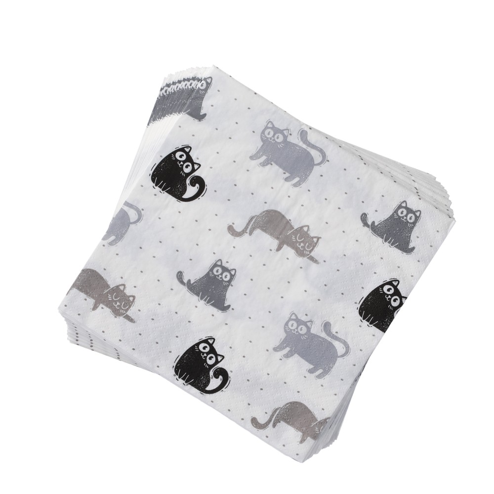 Papierserviette 33x33 cm - Grau, Größe: 33 x 33 cm