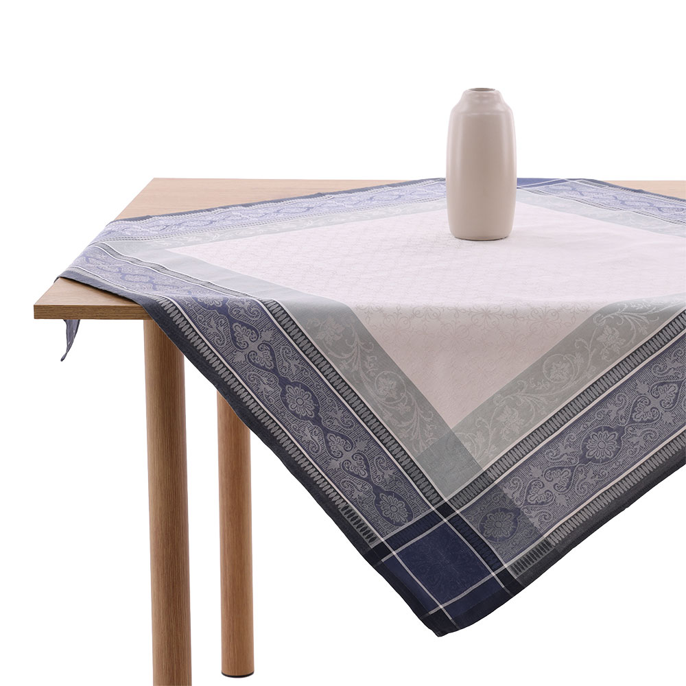 Mitteldecke "Argento" - Azur, Größe: 100 x 100 cm