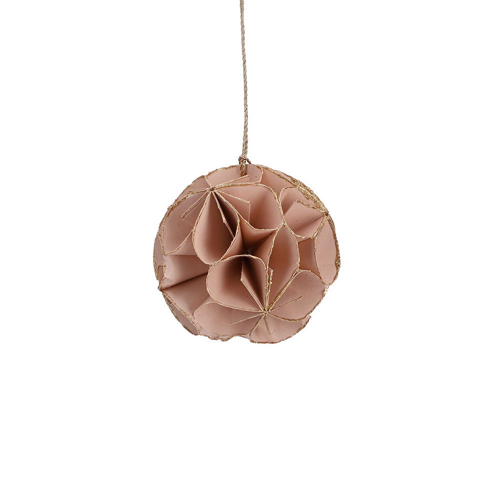 Christbaumkugel aus Papier