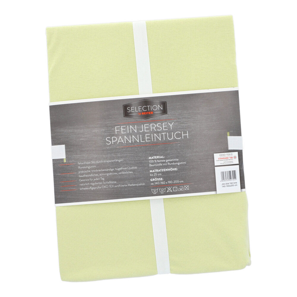 Jerseyleintuch - Mint, Größe: 140 x 200 cm