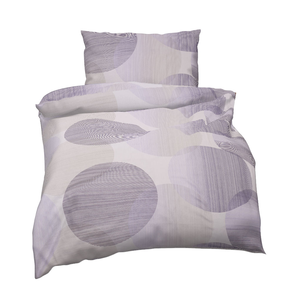 Satin Bettwäsche - Lilac, Größe: 140 x 200 cm