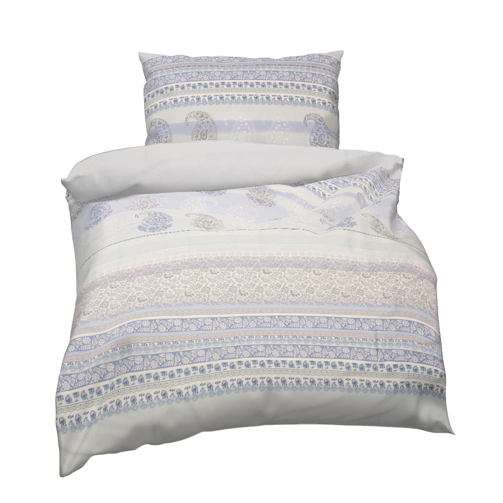 Satin Bettwäsche - Wiesen Grün, Größe: 140 x 200 cm