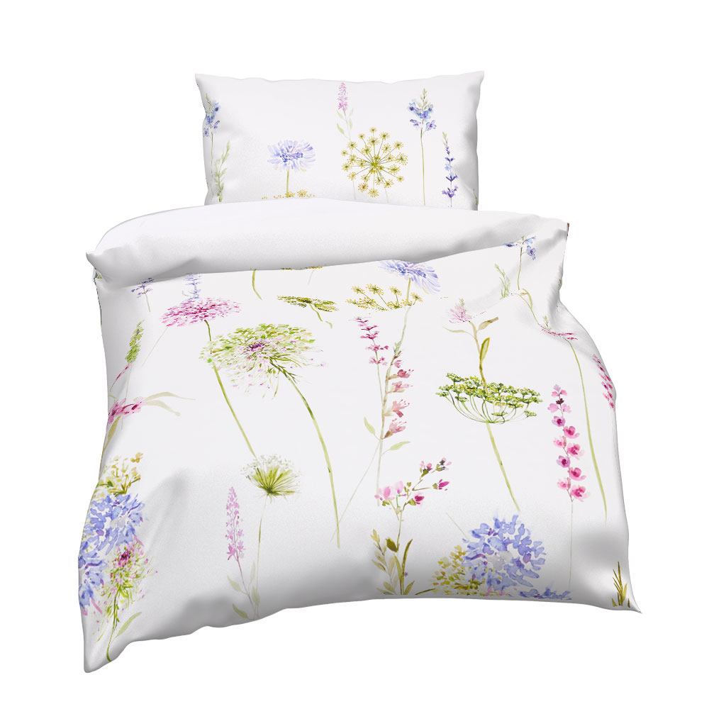 Tencel Baumwoll-Bettwäsche - Mittel Rose, Größe: 140 x 200 cm