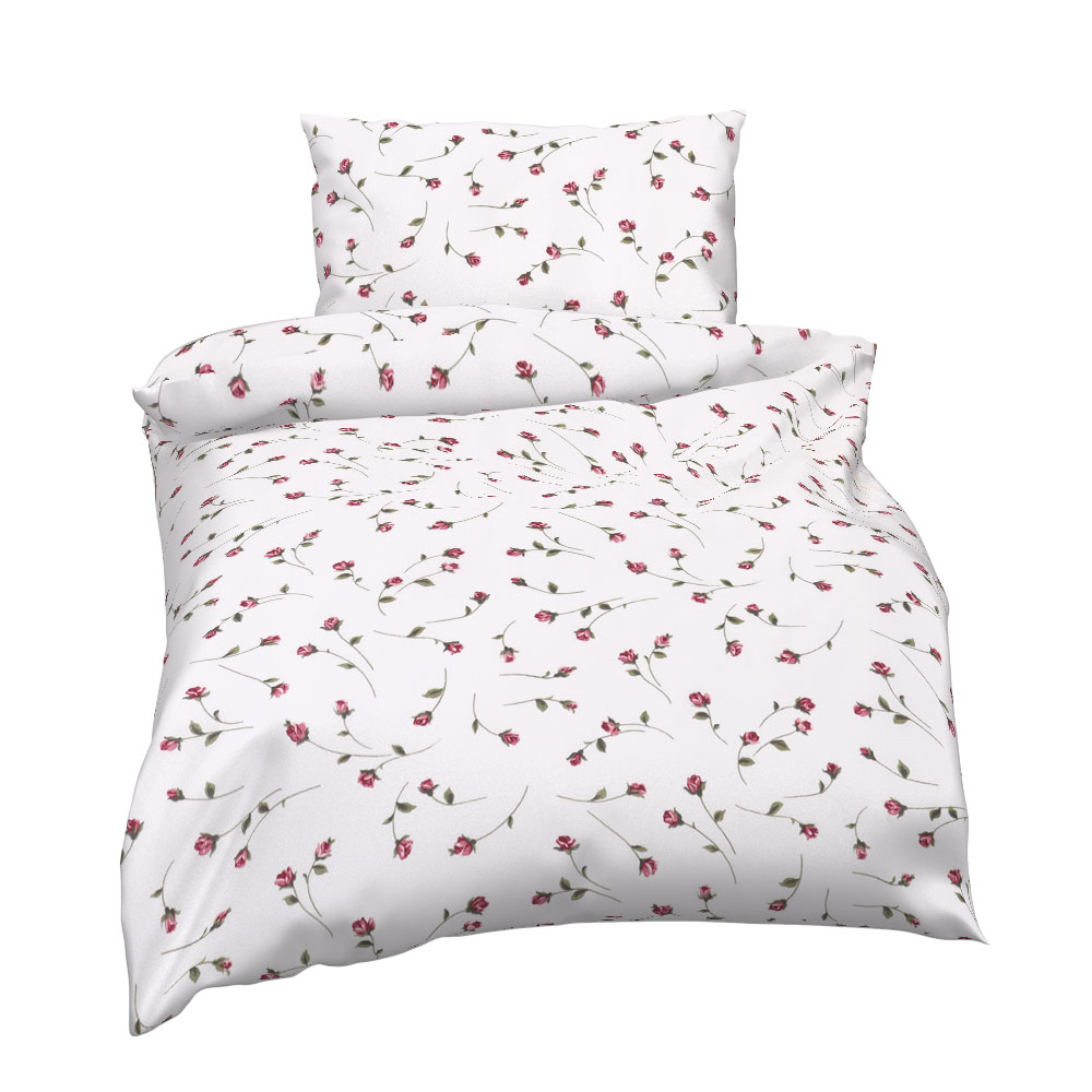 Seersucker Bettwäsche - Wein Rot, Größe: 140 x 200 cm