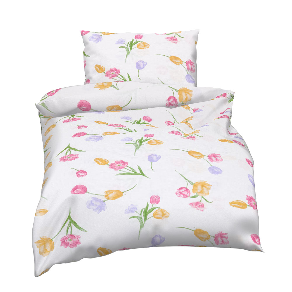 Seersucker Bettwäsche - Gelb, Größe: 140 x 200 cm