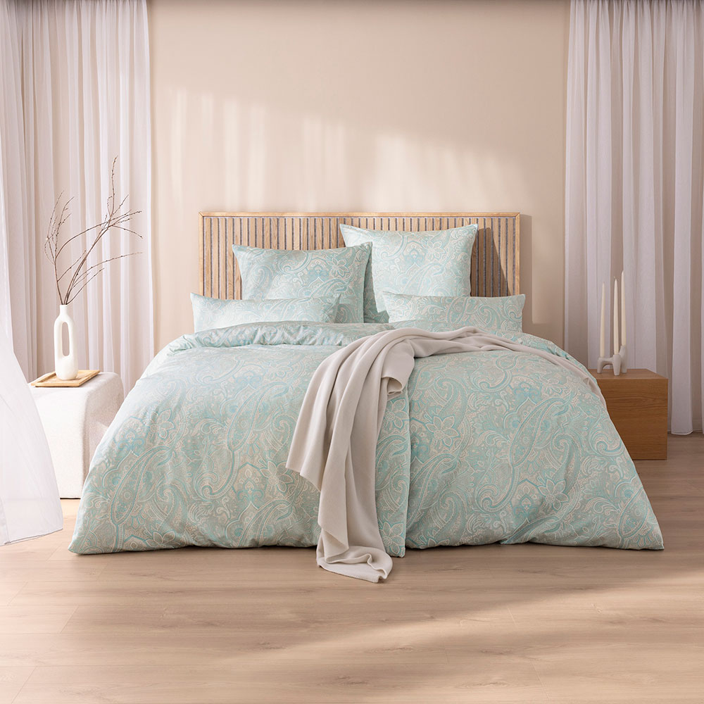 ESTELLA Mako Satin Bettwäsche - Hell Taube, Größe: 140 x 200 cm