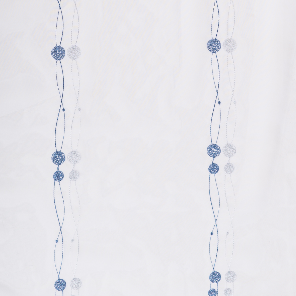 Store bestickt - Mittel Blau, Höhe: 295 cm
