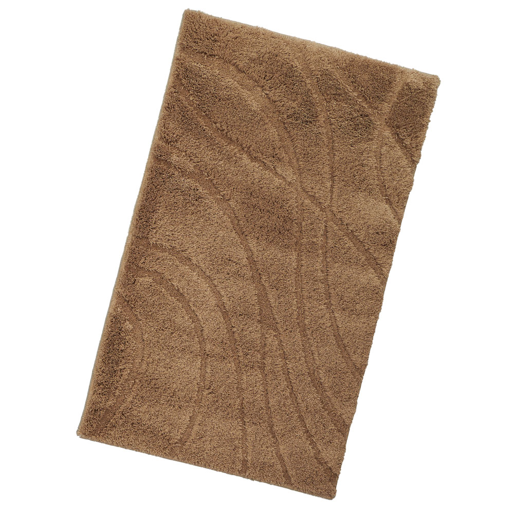 Badematte Creek - Sandgrau, Größe: 60 x 100 cm