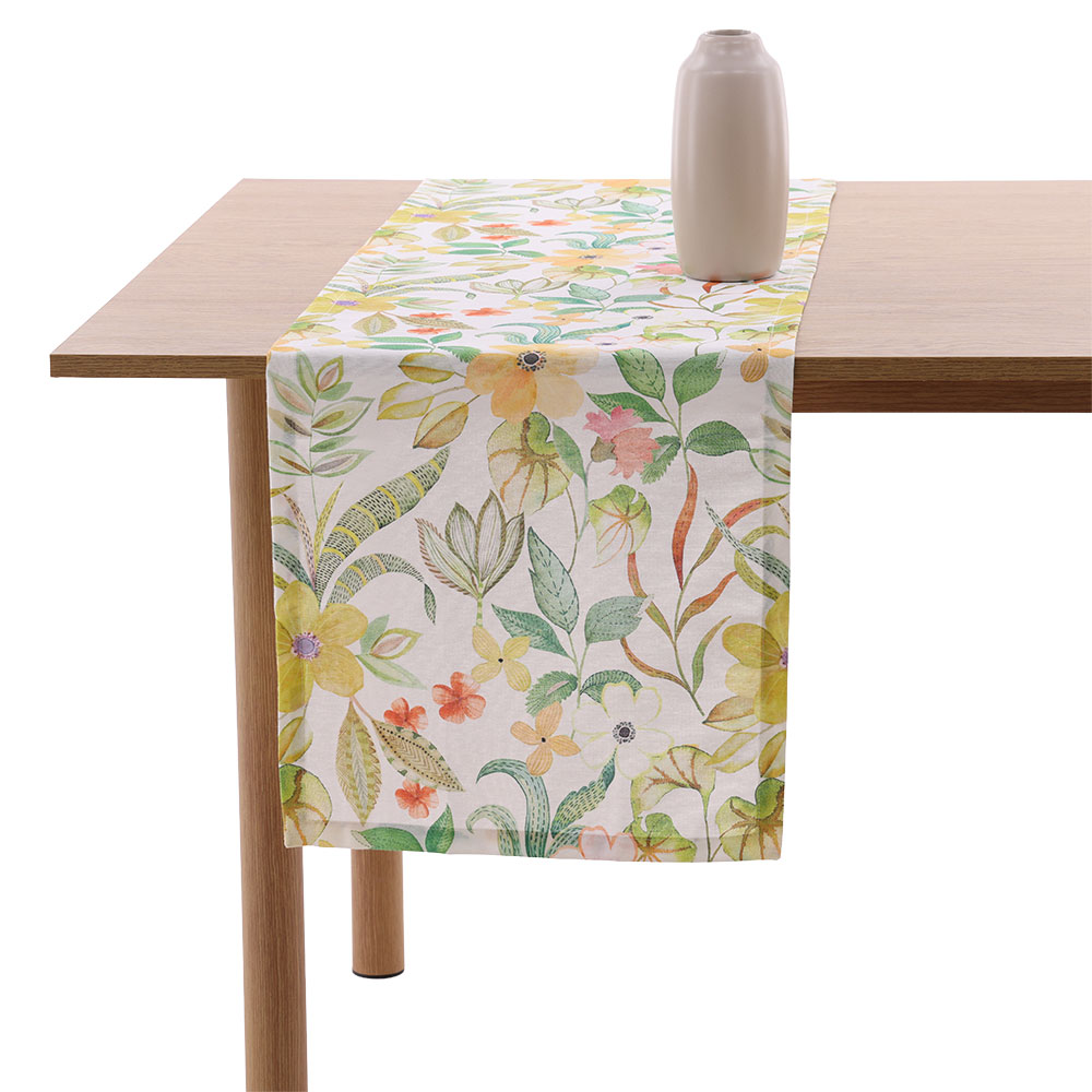 Tischläufer "Floris" - Gelbbeige, Größe: 40 x 140 cm