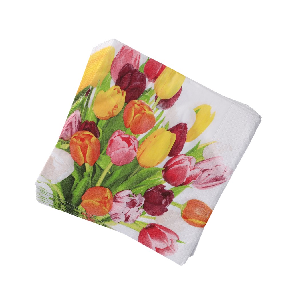 Papierservietten 33x33 cm - Mittel Gelb, Größe: 33 x 33 cm