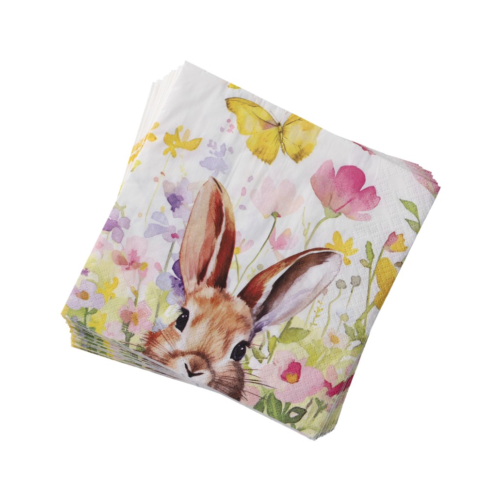 Papierserviette 33x33 cm - Rose, Größe: 33 x 33 cm