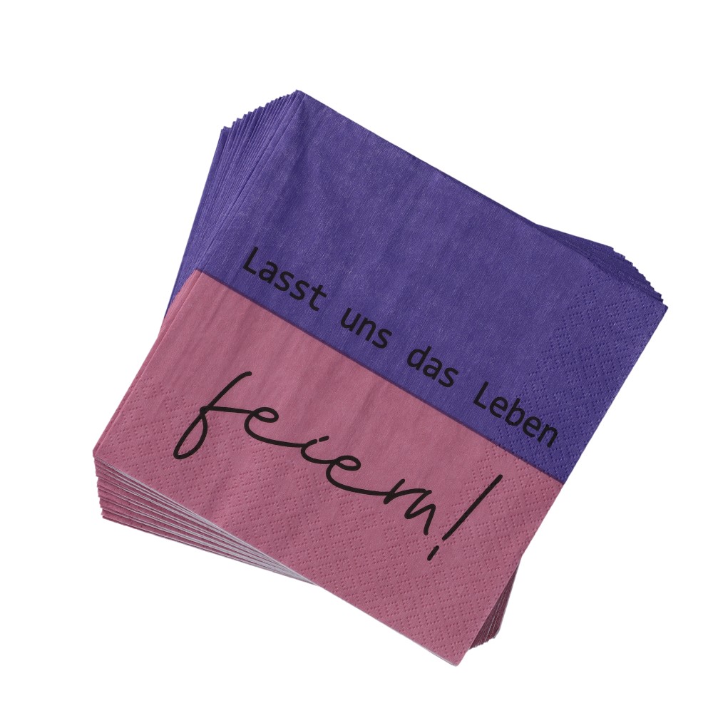 Papierserviette 33x33 cm - SIGNALVIOLETT, Größe: 33 x 33 cm