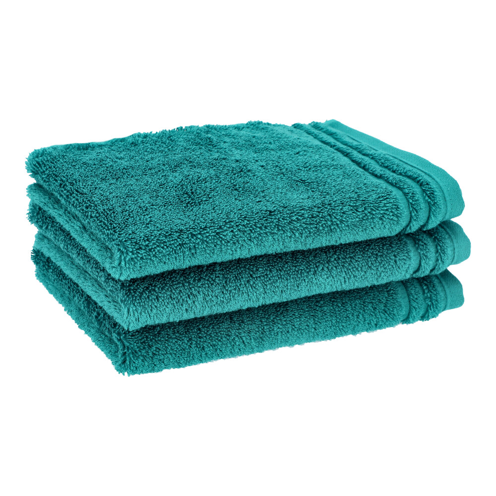 VOSSEN Gästetuch Vienna - Grünblau, Größe: 30 x 50 cm