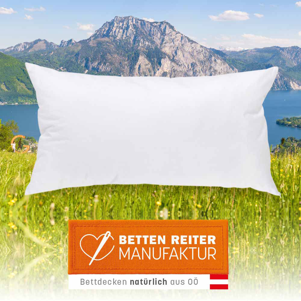 Allergikerpolster - Weiß, Größe: 40 x 80 cm