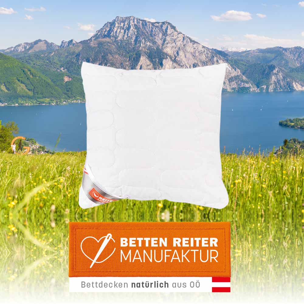 Polster Chipo mit Fairtrade BW - Weiß, Größe: 40 x 40 cm
