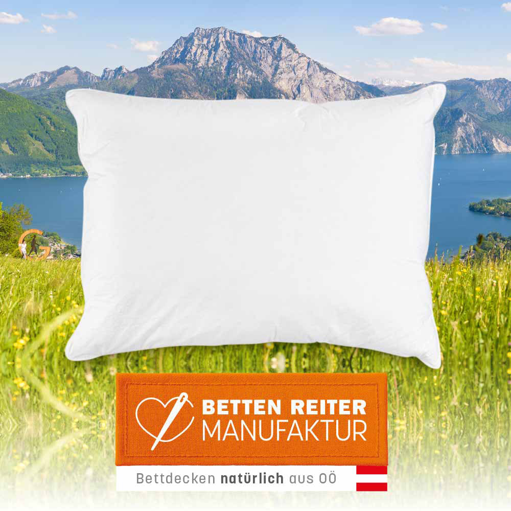 Baumwollpolster - Weiß, Größe: 70 x 90 cm