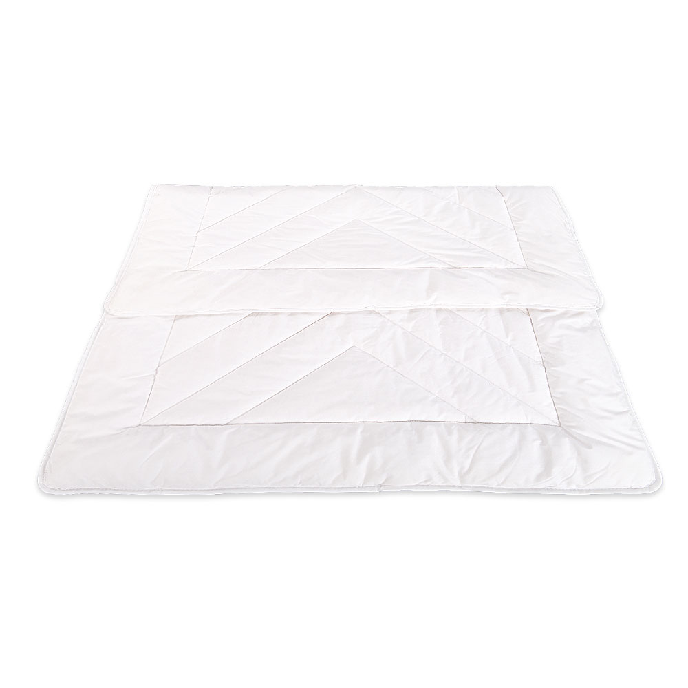 Kinderzirbendecke GOTS - Weiß, Größe: 100 x 135 cm