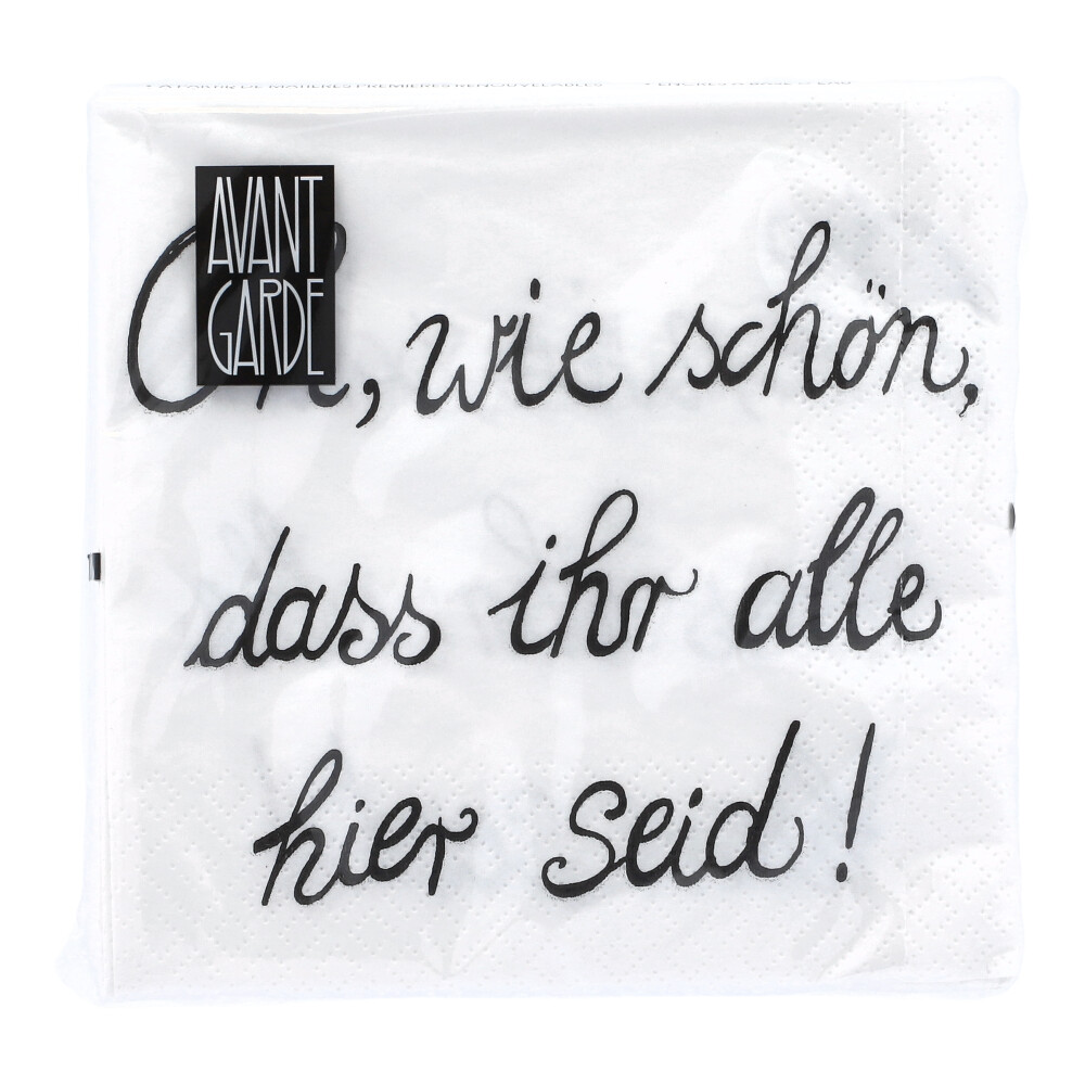 Papierservietten - Schwarz