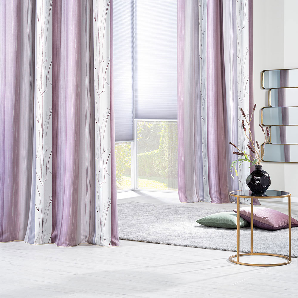 Verdunkelungsstoff 85% - Mittel Lila, Breite: 150 cm