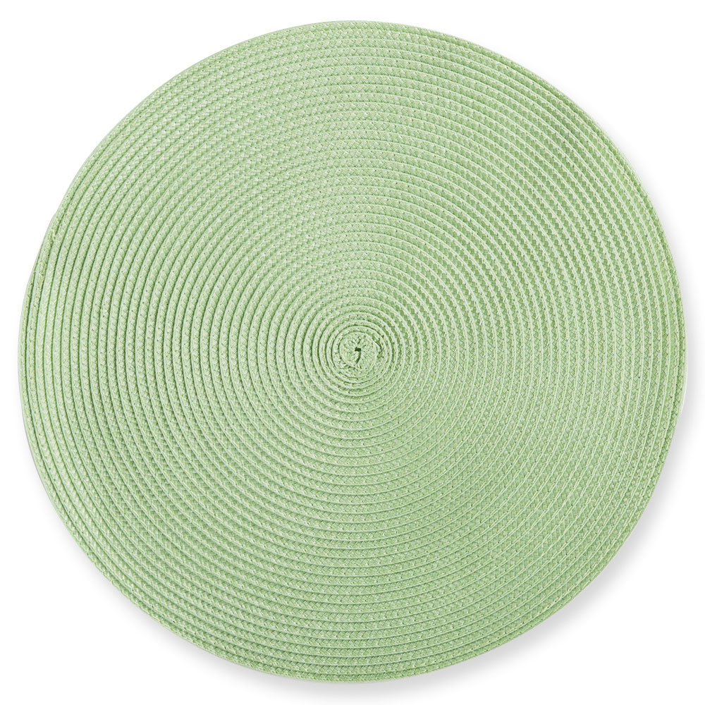 Tischset rund "Polypro" - Blassgrün, Größe: 35 x 35 cm