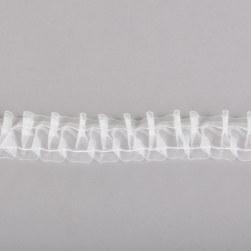 Smokeband "Aida" - Weiß, Breite: 5 cm