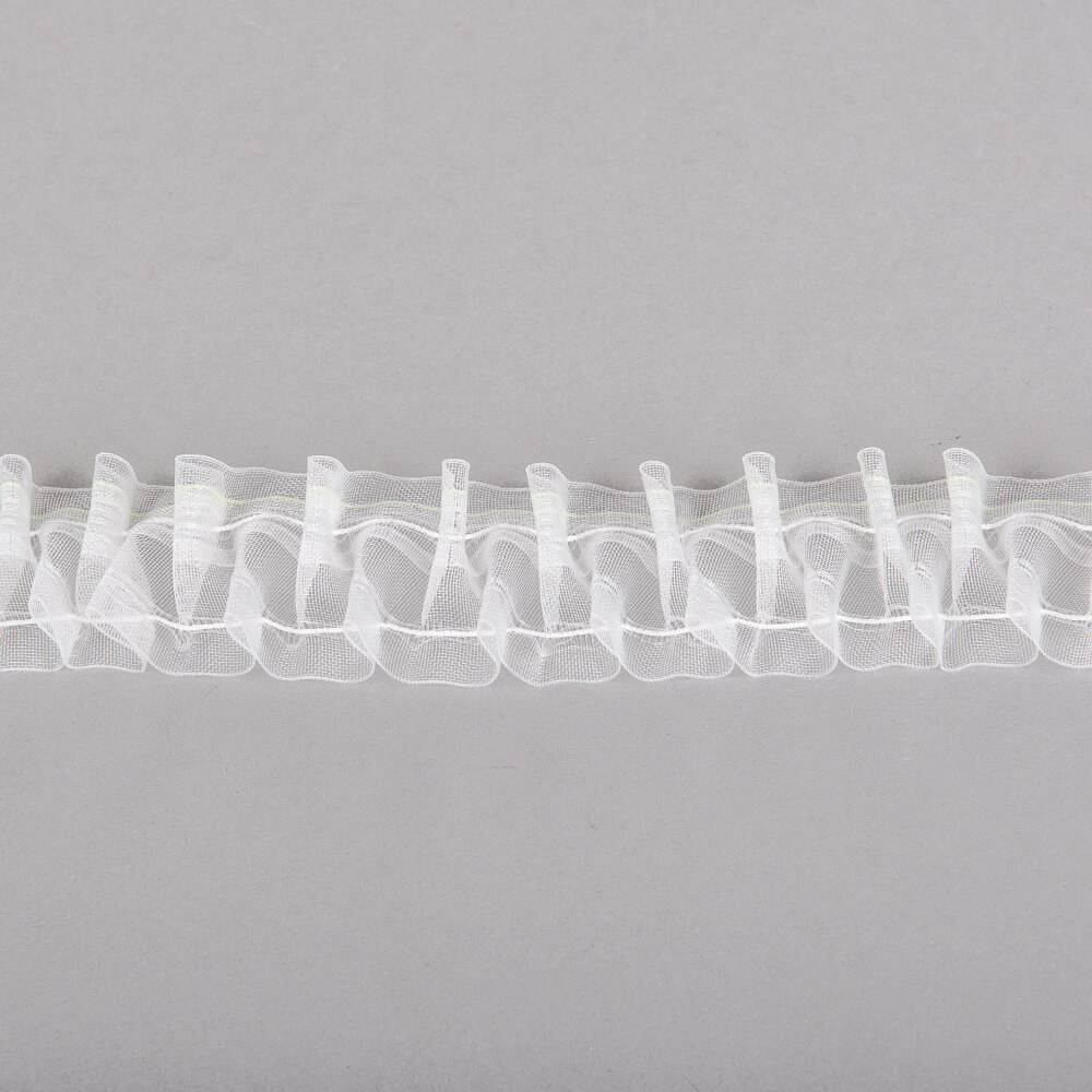 Smokeband "Aida" - Weiß, Breite: 5 cm