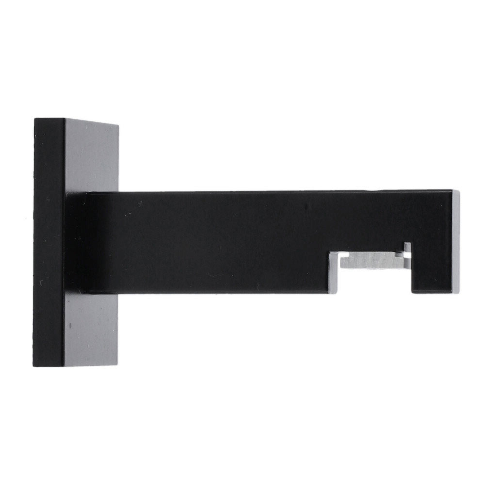 ALBA Wandträger 1läufig - 8cm - Schwarz