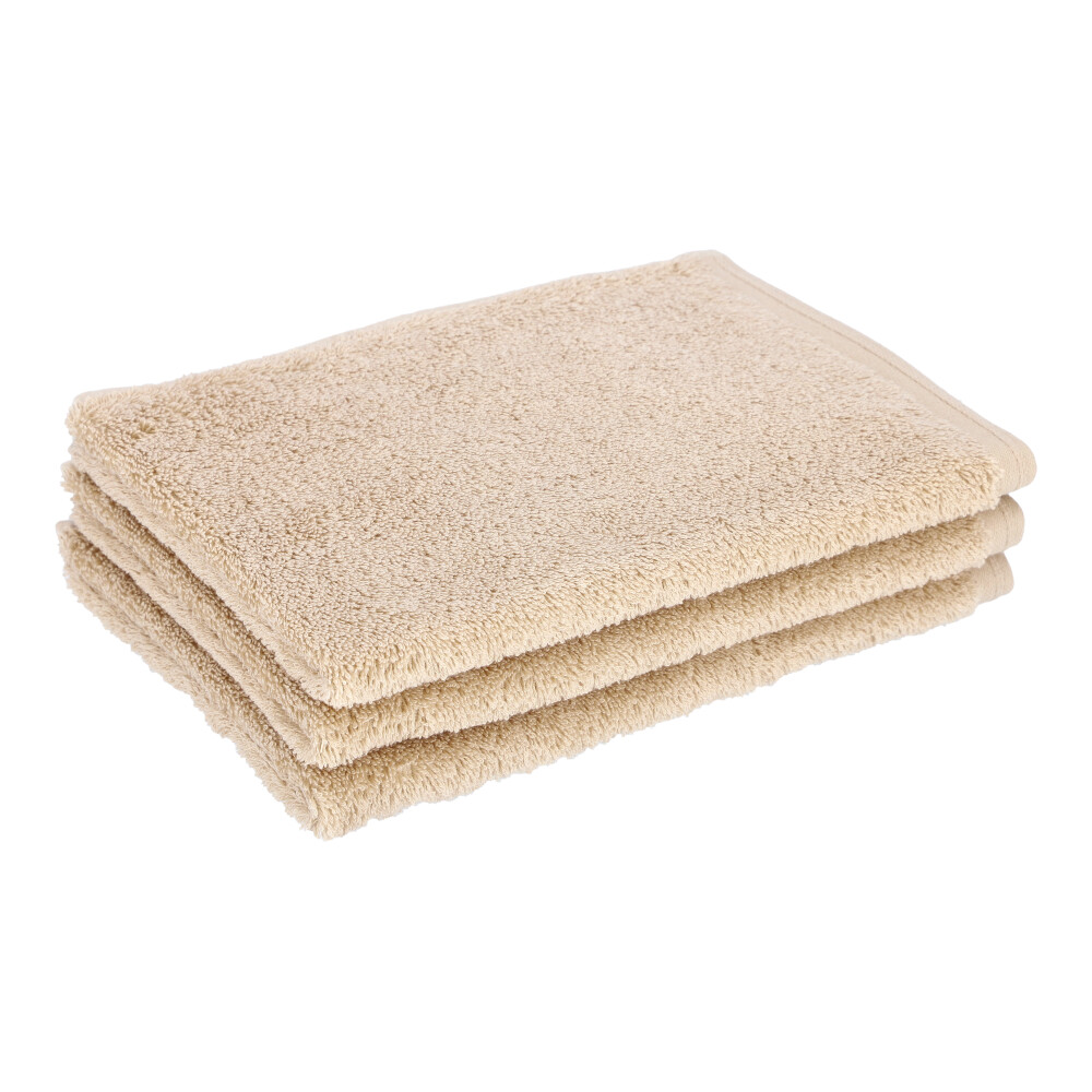 VOSSEN Gästetuch Vegan Life - Ecrue, Größe: 40 x 60 cm