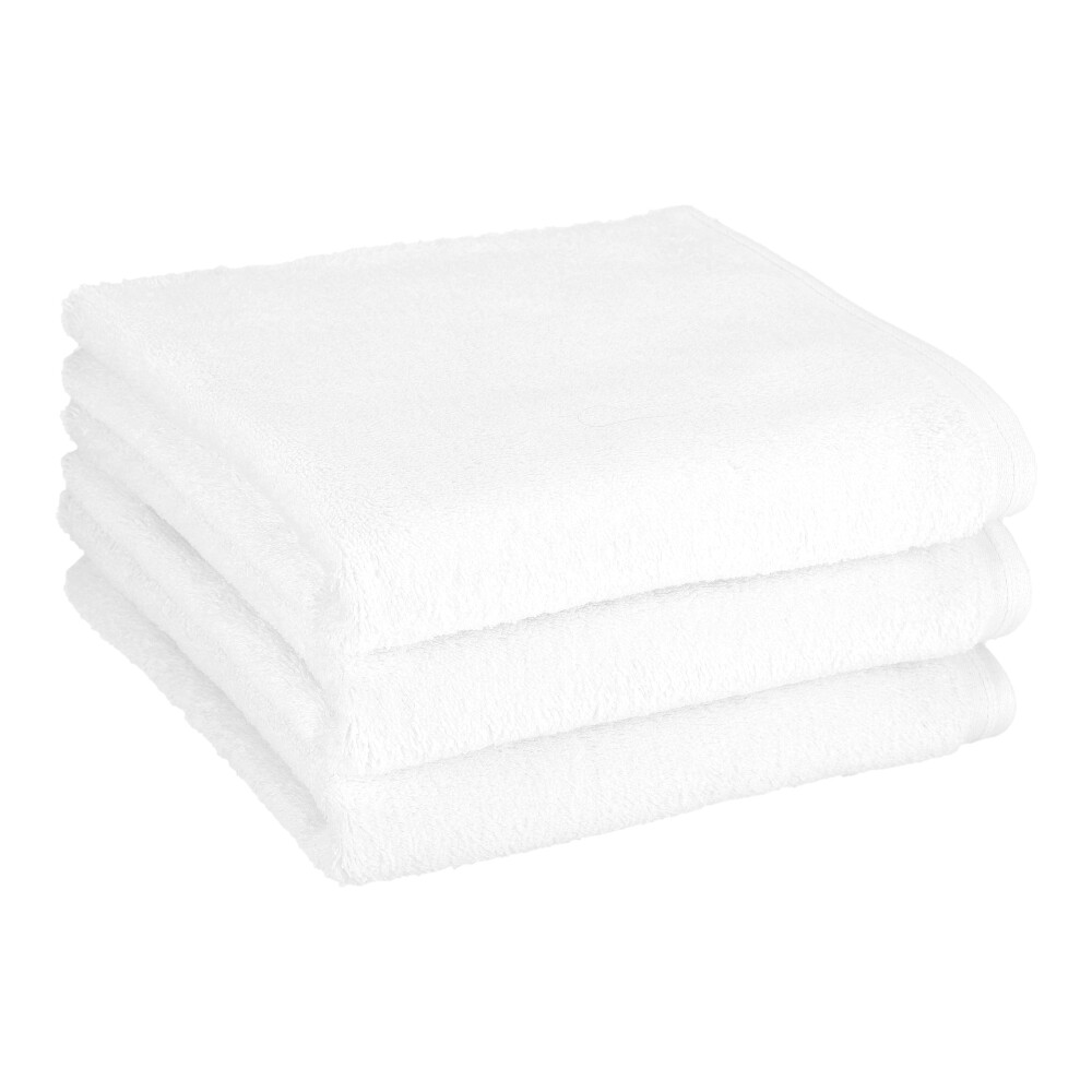 VOSSEN Handtuch Vegan Life - Weiß, Größe: 50 x 100 cm