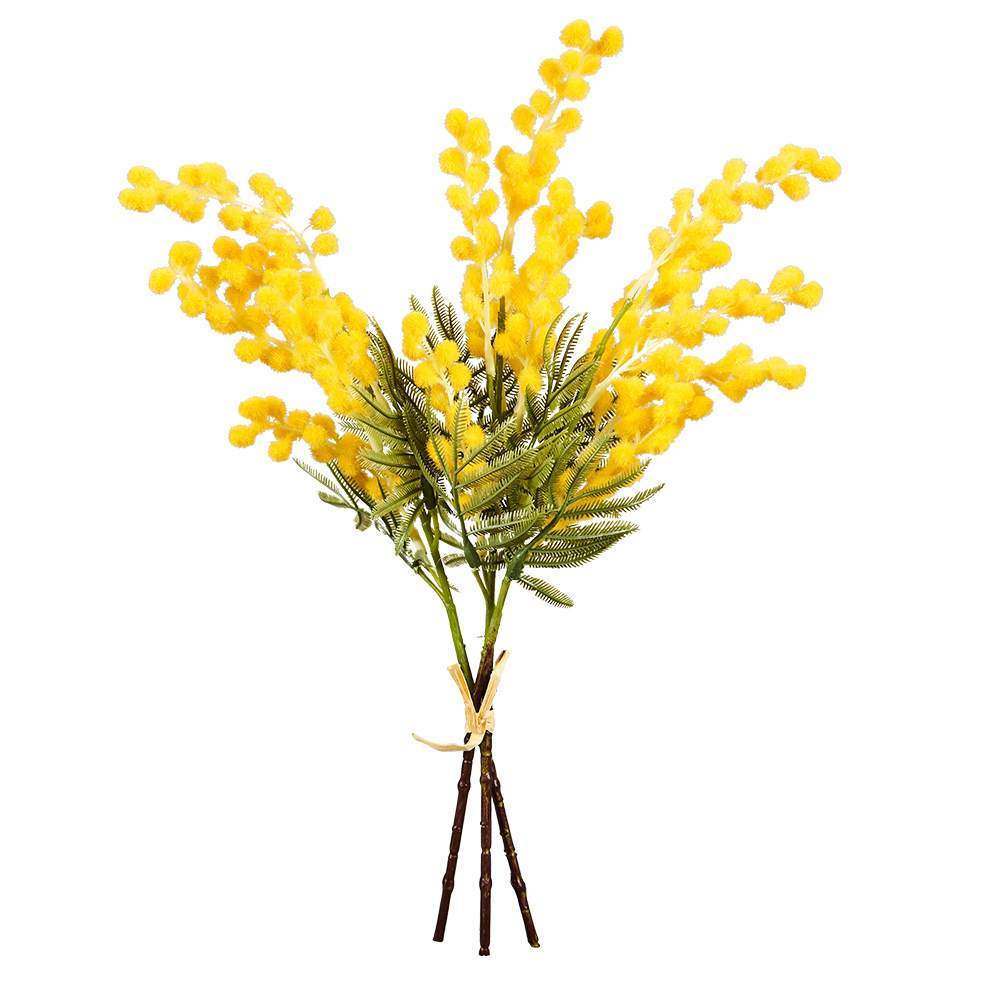 Mimosenbund 3Stk. - Gelb, Höhe: 42 cm