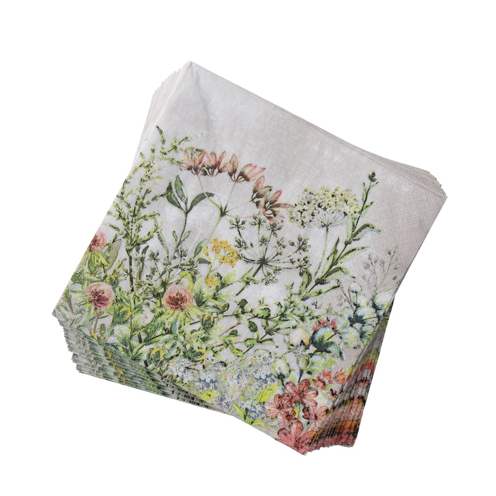 Papierserviette 33x33 cm - Blassgrün, Größe: 33 x 33 cm
