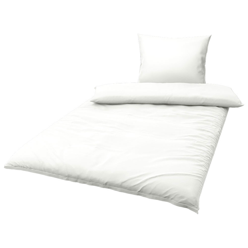 Seersucker Bettwäsche - Weiß, Größe: 140 x 200 cm