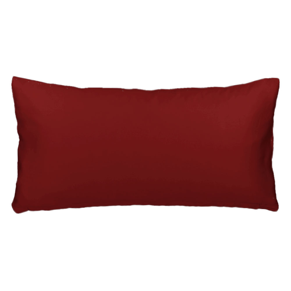 Bio-Satin Kissenbezug - Wein Rot, Größe: 40 x 80 cm
