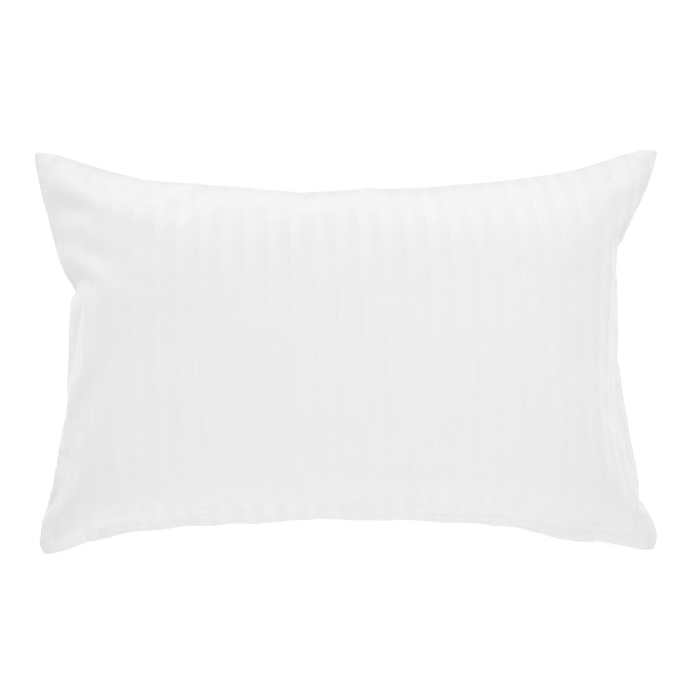 Satin Kissenbezug - Weiß, Größe: 40 x 60 cm