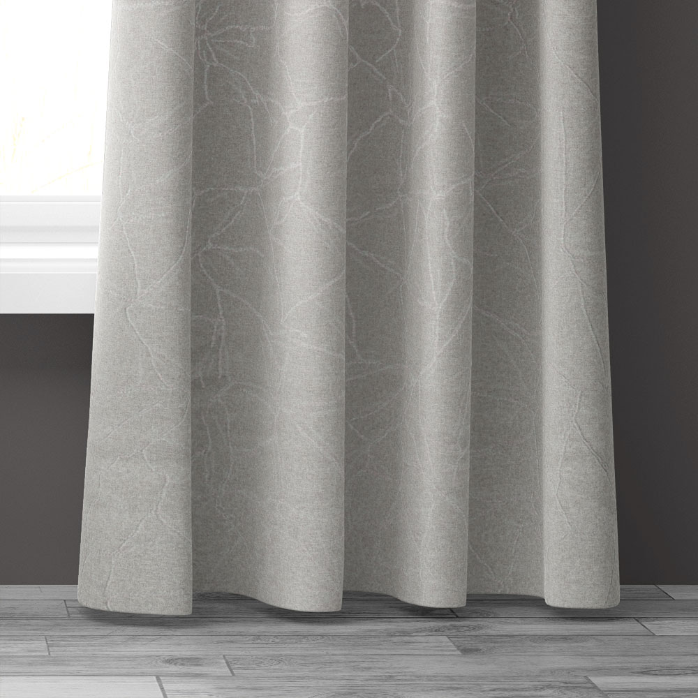 Dekostoff Jacquard - Grau, Breite: 150 cm