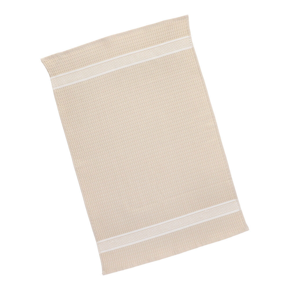 Geschirrtuch Waffelpikee - Beige, Größe: 50 x 70 cm