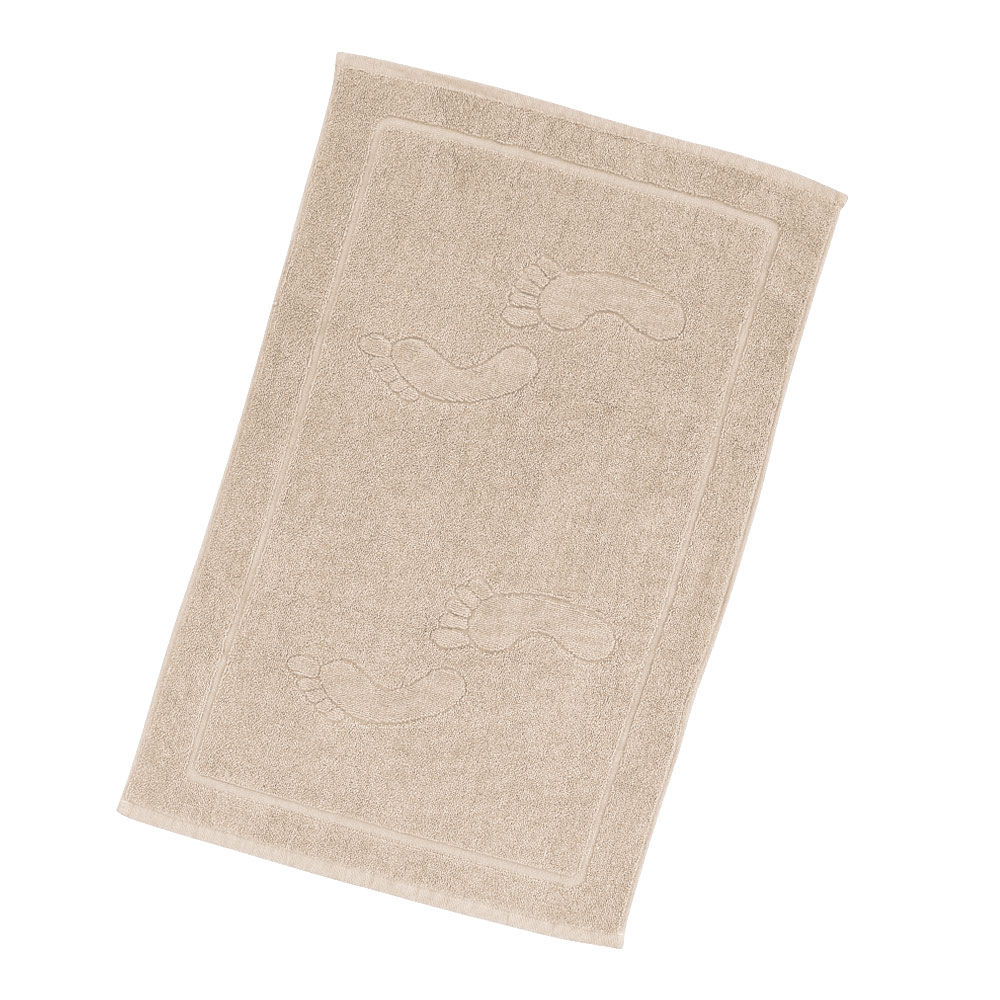 BASIC Home Badvorleger Füsse - Sand, Größe: 50 x 70 cm