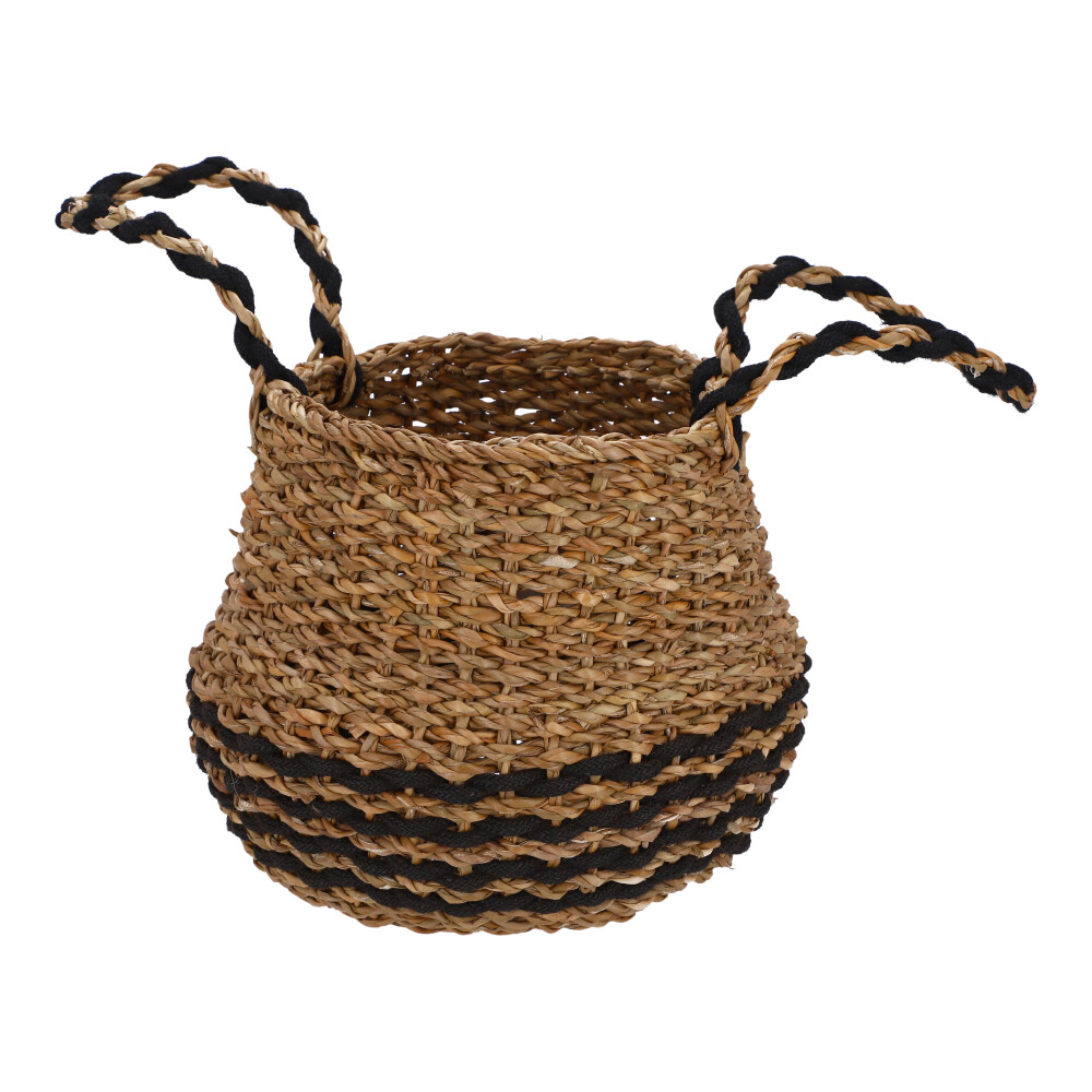 Korb Seegras - Dunkel Natur, Größe: 23 x 25 cm