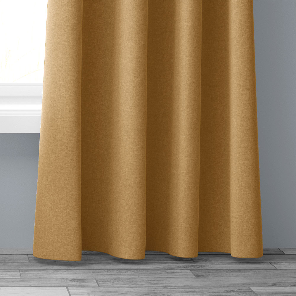 Dekostoff uni - Dunkel Gelb, Höhe: 300 cm