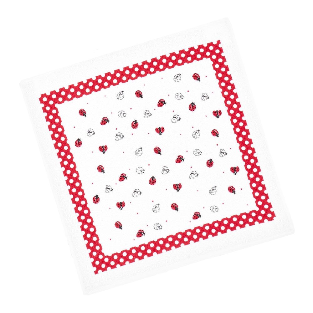 Geschirrtuch Frottee - Koralle, Größe: 50 x 50 cm