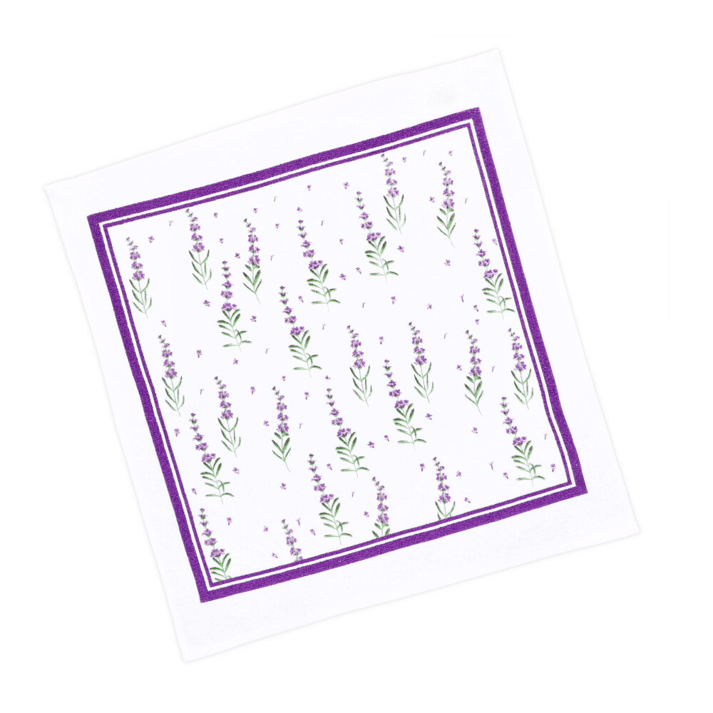 Geschirrtuch Frottee Lavendel - Mittel Lila, Größe: 50 x 50 cm