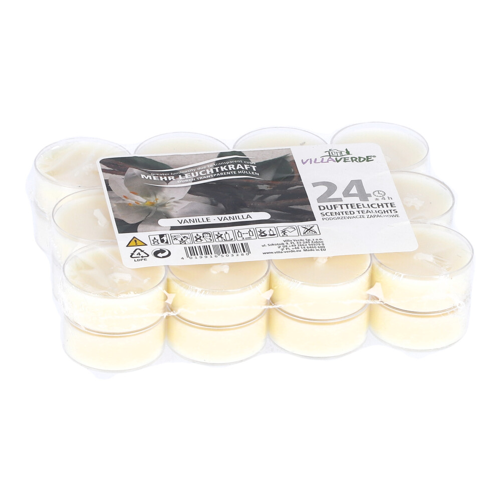 Duft Teelichter 24er Packung - Eierschale, Größe: 3 x 1 cm