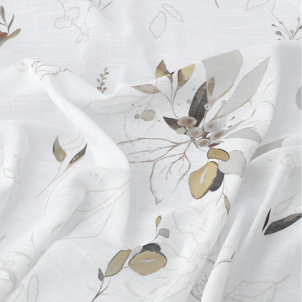 Store bedruckt - Gelbbeige, Höhe: 310 cm
