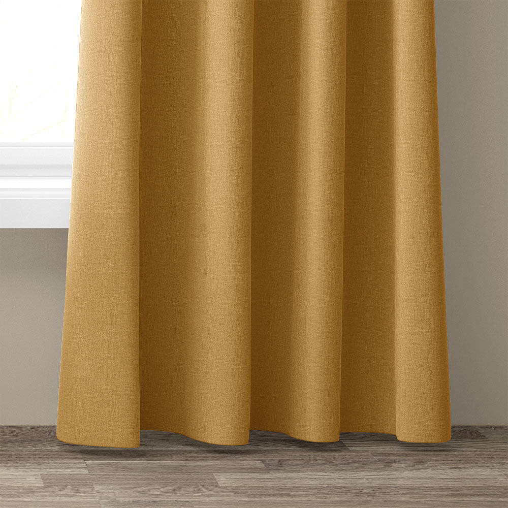 Verdunkelungsdekor 100% - Dunkel Gelb, Breite: 140 cm