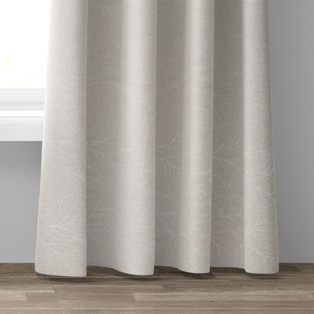 Dekostoff Jacquard - Perlweiss, Höhe: 300 cm