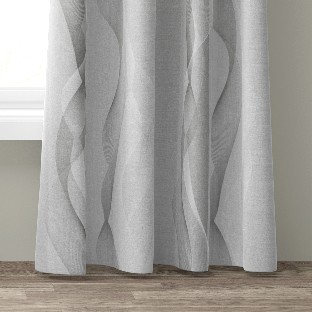 Verdunkelungsdekor 80% - Grau, Breite: 150 cm