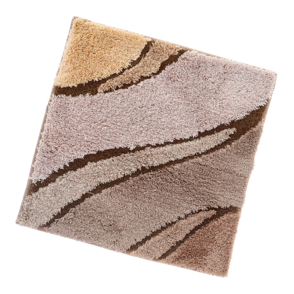 Bidetvorleger Welle - Dunkel Beige, Größe: 50 x 50 cm