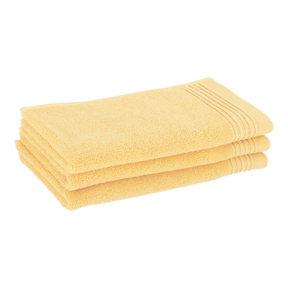 HERKA Gästetuch Eleganza - Gelbbeige, Größe: 30 x 50 cm